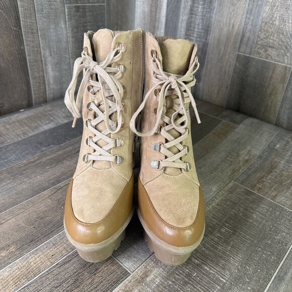 Jessica‎ Simpson Orielle Platform Bootie Women’s Size 9.5 Color Taupe - Picture 2 of 9